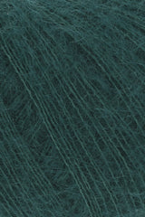 Lang Yarns Mohair 21 Yarn, 375m / 25g – Dark Green (0018), yarn texture