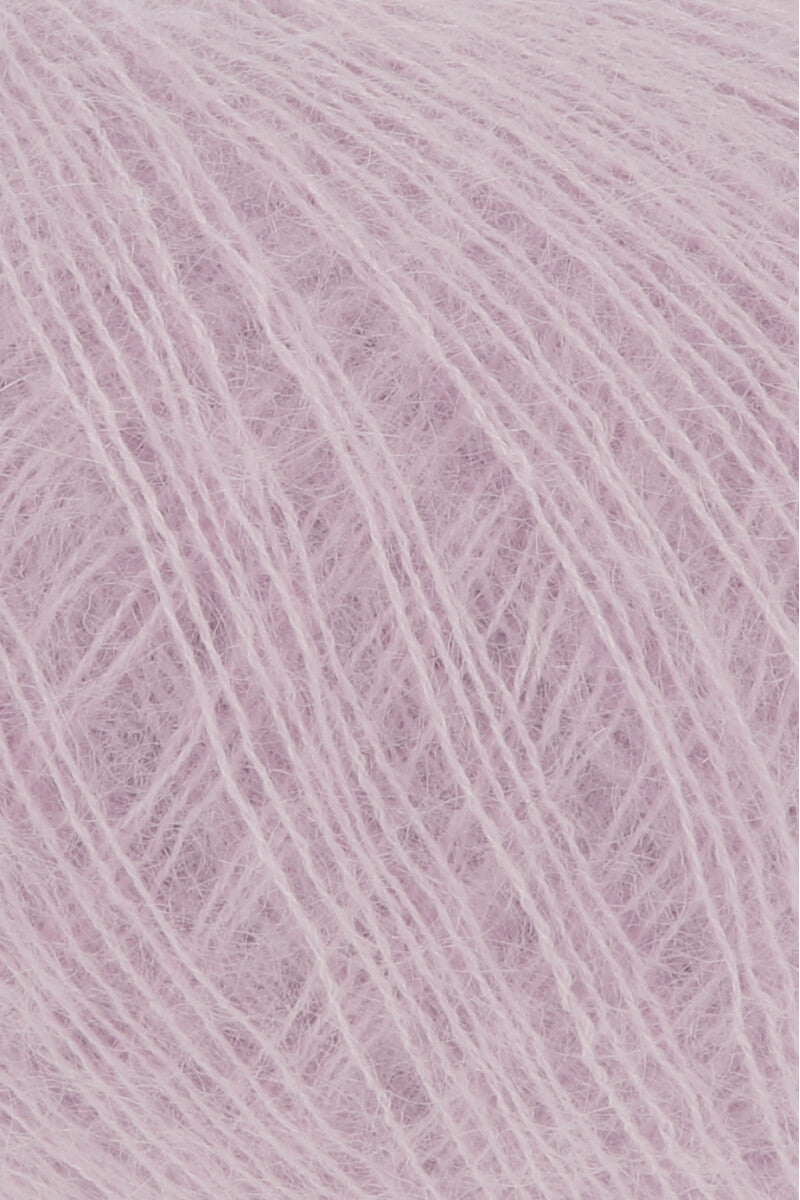 Lang Yarns Mohair 21 Yarn, 375m / 25g – Rose (0019), yarn texture
