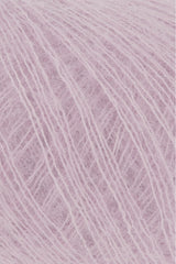 Lang Yarns Mohair 21 Yarn, 375m / 25g – Rose (0019), yarn texture