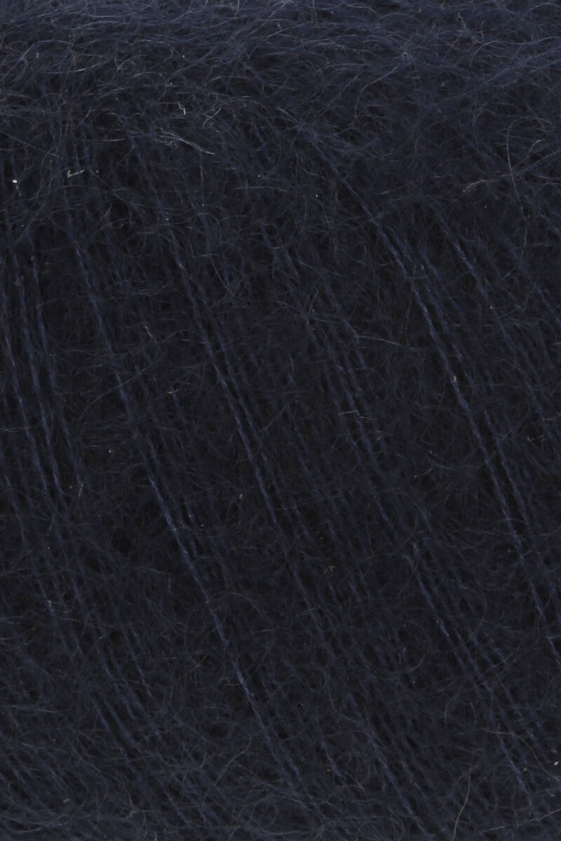 Lang Yarns Mohair 21 Yarn, 375m / 25g – Navy (0025), yarn texture