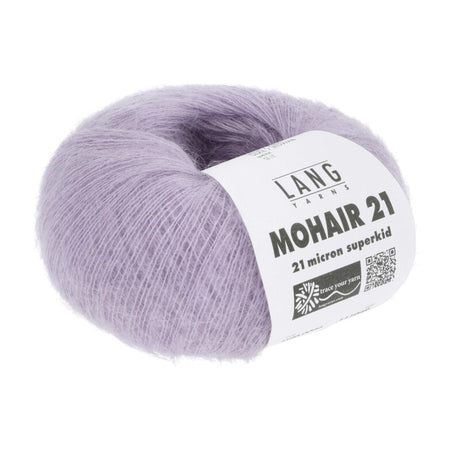 Lang Yarns Mohair 21 Yarn, 375m / 25g – Lilac (0046)