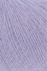 Lang Yarns Mohair 21 Yarn, 375m / 25g – Lilac (0046), yarn texture