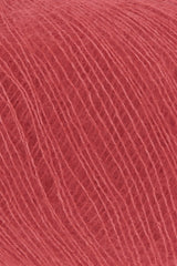 Lang Yarns Mohair 21 Yarn, 375m / 25g – Red (0060), yarn texture