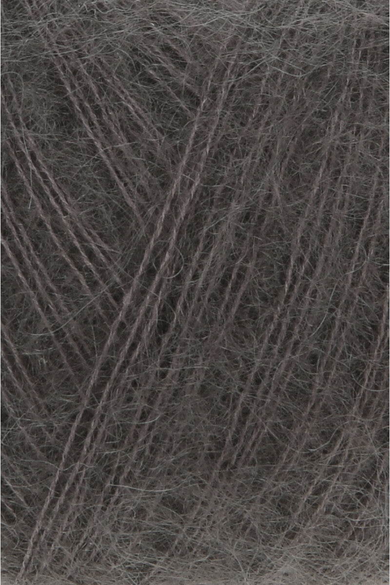 Lang Yarns Mohair 21 Yarn, 375m / 25g – Espresso (0068), yarn texture