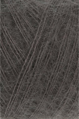 Lang Yarns Mohair 21 Yarn, 375m / 25g – Espresso (0068), yarn texture