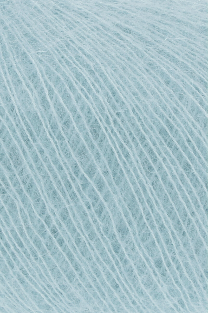 Lang Yarns Mohair 21 Yarn, 375m / 25g – Acqua (0072), yarn texture