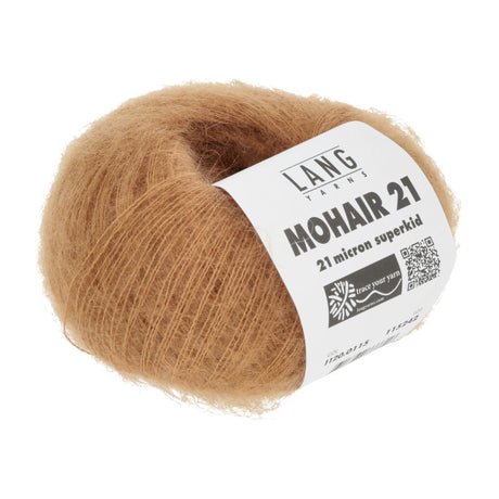 Lang Yarns Mohair 21 Yarn, 375m / 25g – Nougat (0115)