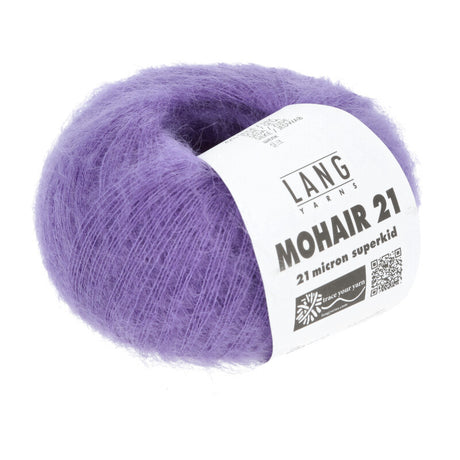 Lang Yarns Mohair 21 Yarn, 375m / 25g – Dark Lilac (0146)