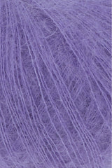 Lang Yarns Mohair 21 Yarn, 375m / 25g – Dark Lilac (0146), yarn texture