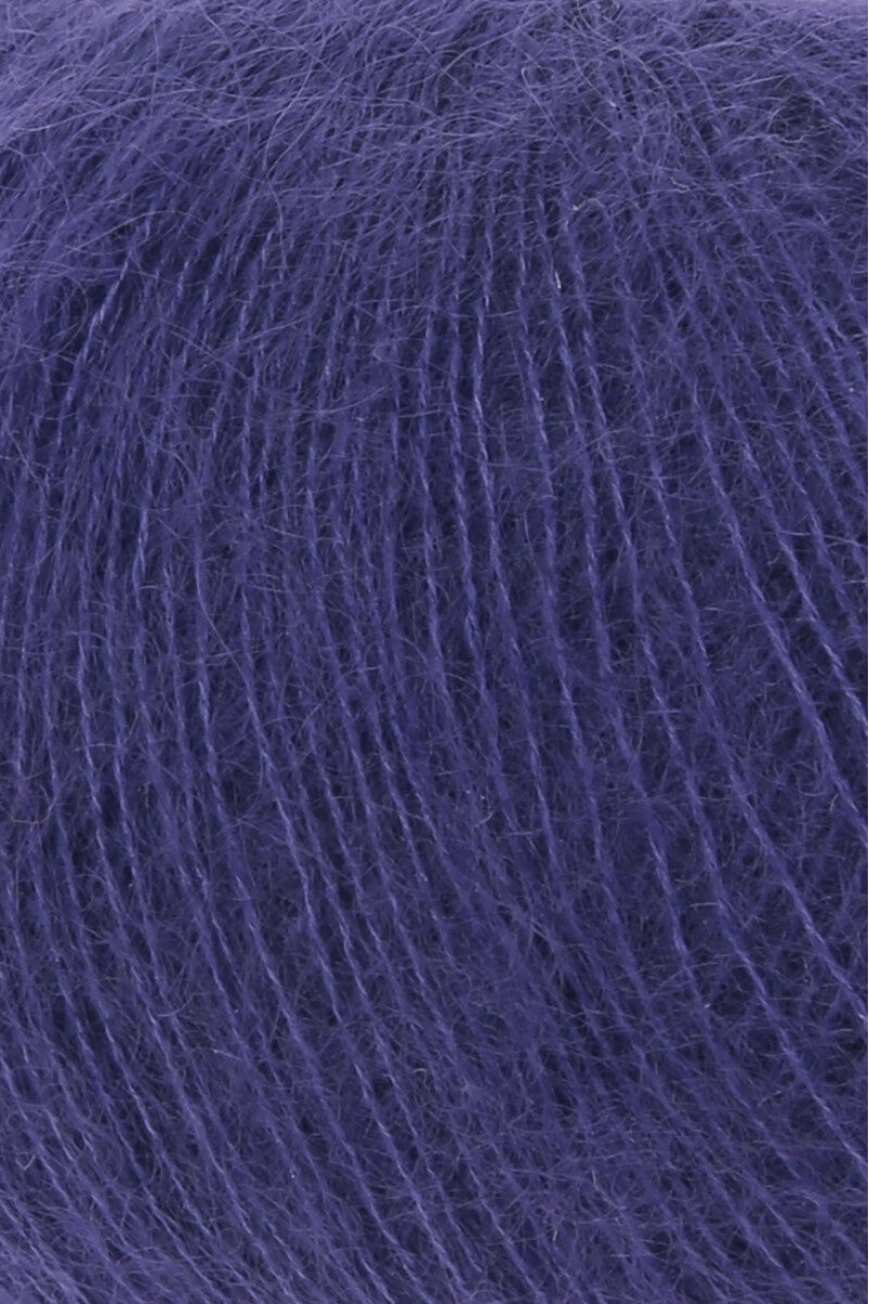 Lang Yarns Mohair 21 Yarn, 375m / 25g – Royal Purple (0190), yarn texture