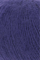 Lang Yarns Mohair 21 Yarn, 375m / 25g – Royal Purple (0190), yarn texture