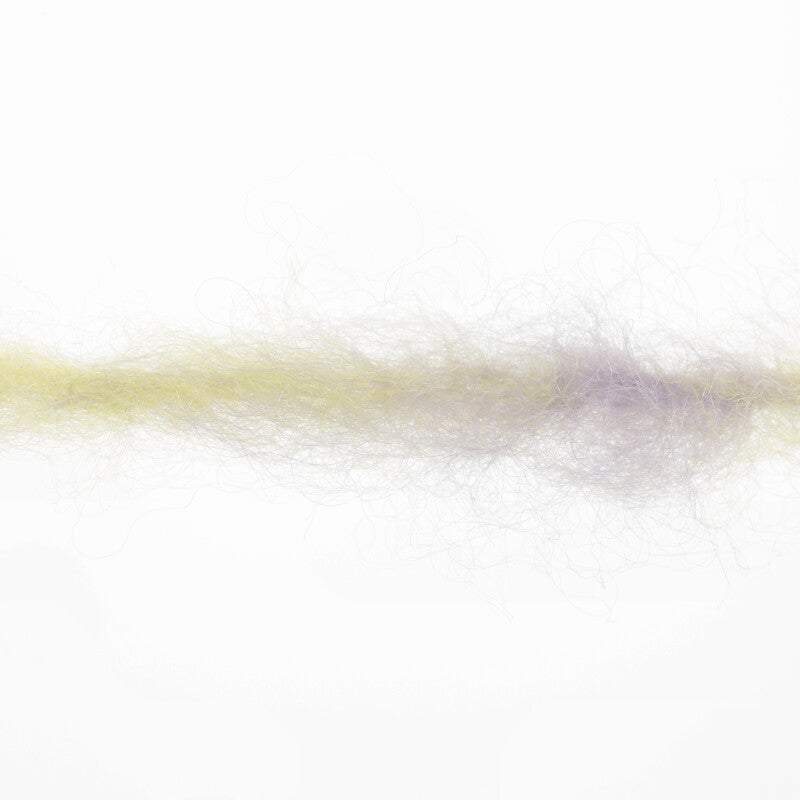 Lang Yarns Cloud Tweed – Yellow/Green (0003), yarn strand