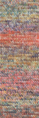 Lang Yarns Move 4-ply – 100g / 400m – Green/Orange/Purple/Brown (0013) – detail