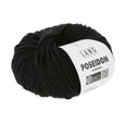 Lang Yarns Poseidon yarn, Black, colour 0004, ball photograph