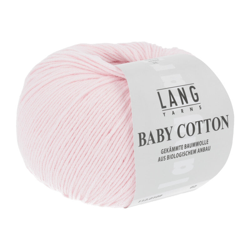Lang Yarns Baby Cotton – 50g / 180m – Light Rose (0109)