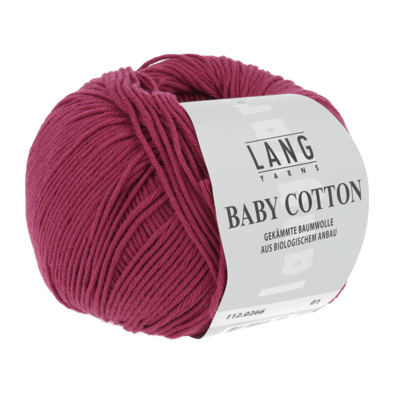 Lang Yarns Baby Cotton – 50g / 180m – Raspberry (0266)