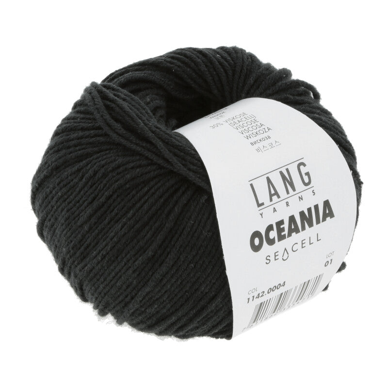 Lang Yarns Oceania – 50g / 140m – Black (0004)