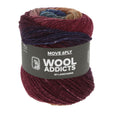 Lang Yarns Move 6-ply – 100g / 270m – Wine/Cognac/Blue (0001)