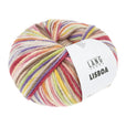 Lang Yarns Lisboa yarn, Yellow/Lilac/Pink/Green, colour 0001, ball photograph