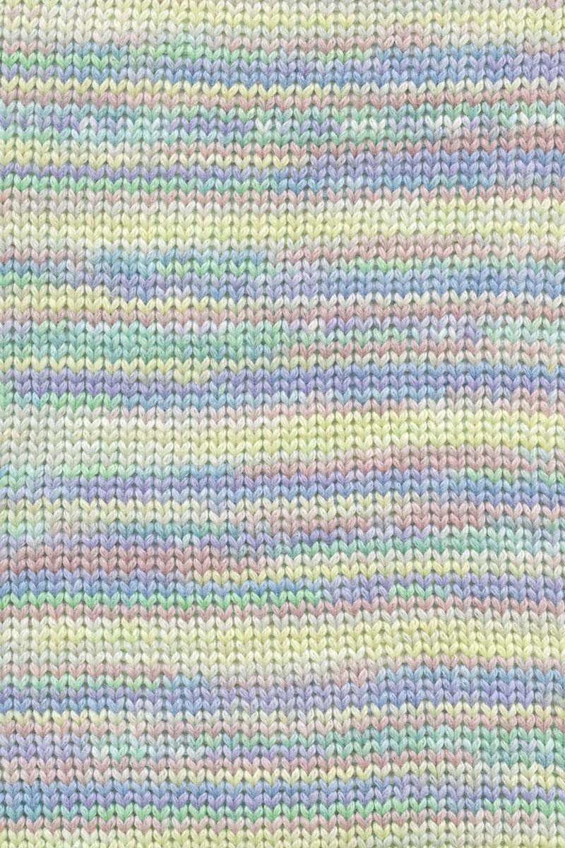 Lang Yarns Lisboa yarn, Yellow/Blue/Green/Purple, colour 0006, alternate product photograph