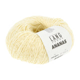 Lang Yarns Ananas yarn, Light Yellow, colour 0013, ball photograph