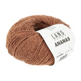 Lang Yarns Ananas yarn, Brown, colour 0068, ball photograph