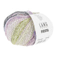 Lang Yarns Fiesta yarn, Red/Lilac/Grey/Light Green, colour 0007, ball photograph
