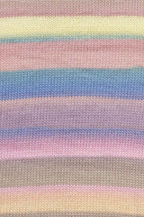 Lang Yarns Aurora yarn, Violet/Yellow/Blue/Pink, colour 0005, alternate product photograph