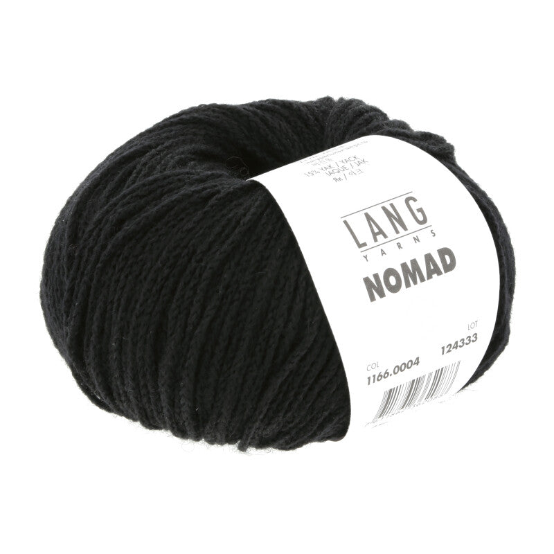 Lang Yarns Nomad – 25g / 125m – Black (0004)