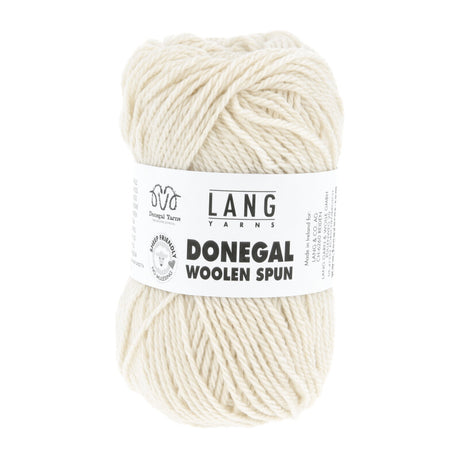 Lang Yarns Donegal Woolen Spun Yarn, 105m / 50g – White (0001)