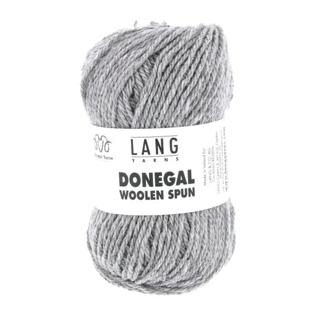 Lang Yarns Donegal Woolen Spun Yarn, 105m / 50g – Light Grey (0003)