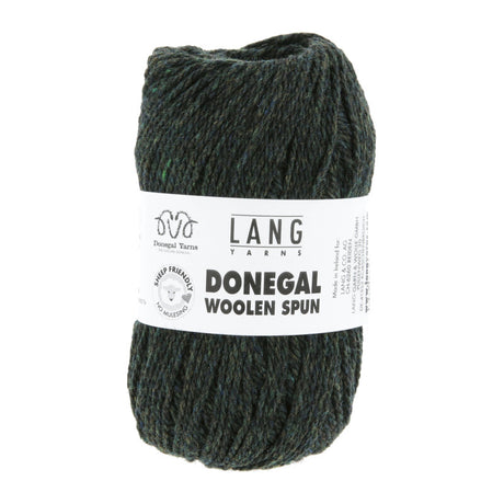 Lang Yarns Donegal Woolen Spun Yarn, 105m / 50g – Dark Green (0018)
