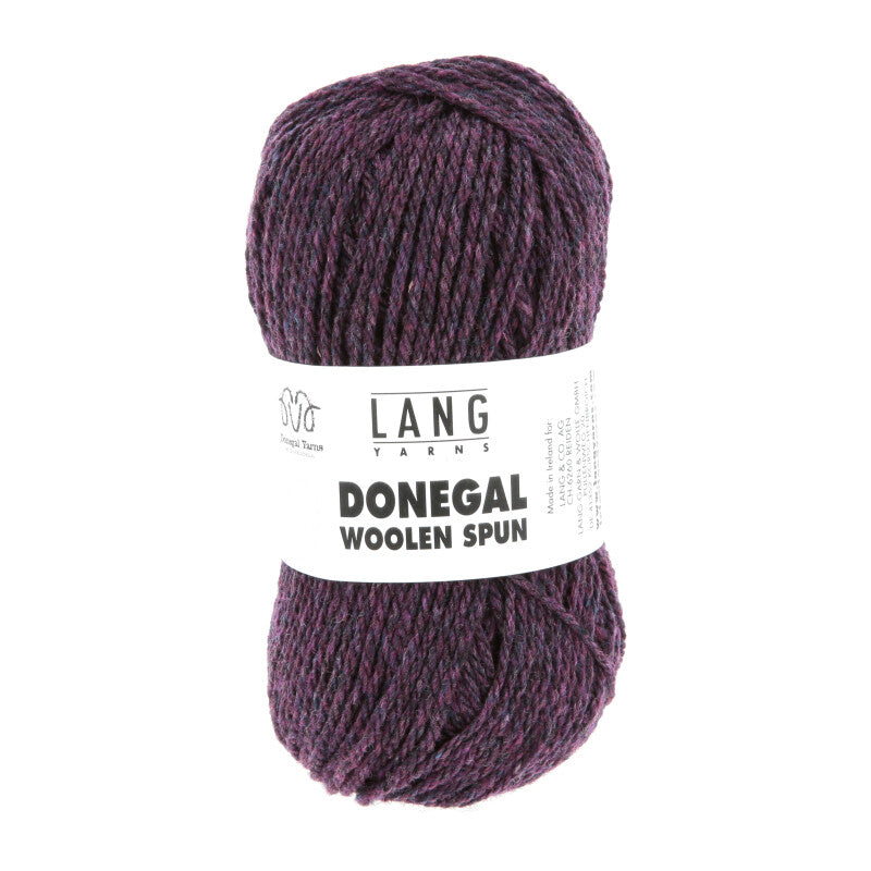 Lang Yarns Donegal Woolen Spun Yarn, 105m / 50g – Eggplant (0080)