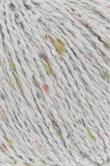 Lang Yarns Cotton Tweed – 50g / 130m – Light Grey (0003) – detail
