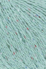 Lang Yarns Cotton Tweed – 50g / 130m – Turquoise (0079) – detail
