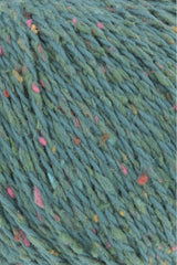 Lang Yarns Cotton Tweed – 50g / 130m – Petrol (0088) – detail