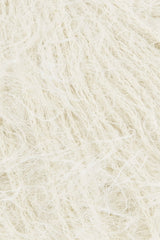 Lang Yarns Fluffy – 50g / 205m – White (0001) – detail