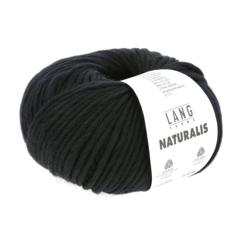 Lang Yarns Naturalis – 50g / 90m – Black (0004)