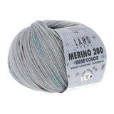 Lang Yarns Merino 200 Bébé Color Yarn, 203m / 50g – Grey-Blue (0310)