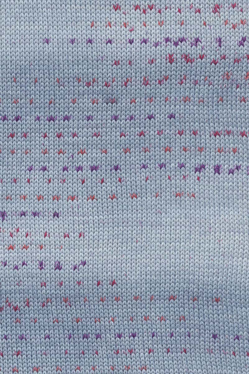 Lang Yarns Merino 200 Bébé Color Yarn, 203m / 50g – Grey-Red (0361), yarn texture