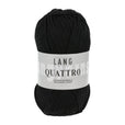 Lang Yarns Quattro – 50g / 120m – Black (0004)