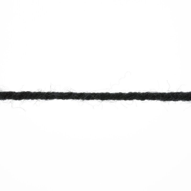 Lang Yarns Merino 150 Yarn, 150m / 50g – Black (0004), yarn strand