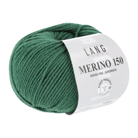 Lang Yarns Merino 150 Yarn, 150m / 50g – Green (0017)