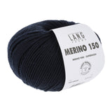 Lang Yarns Merino 150 Yarn, 150m / 50g – Navy (0025)