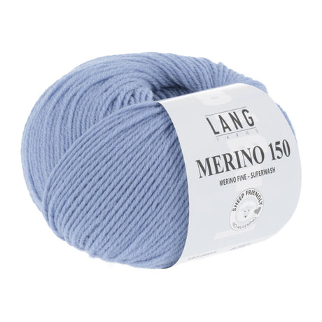 Lang Yarns Merino 150 Yarn, 150m / 50g – Light Jeans (0033)