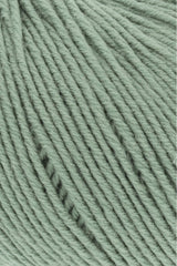 Lang Yarns Merino 150 Yarn, 150m / 50g – Sage (0091), yarn texture