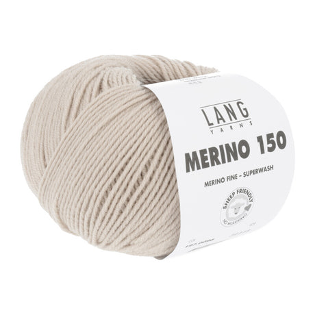 Lang Yarns Merino 150 Yarn, 150m / 50g – Sand (0096)