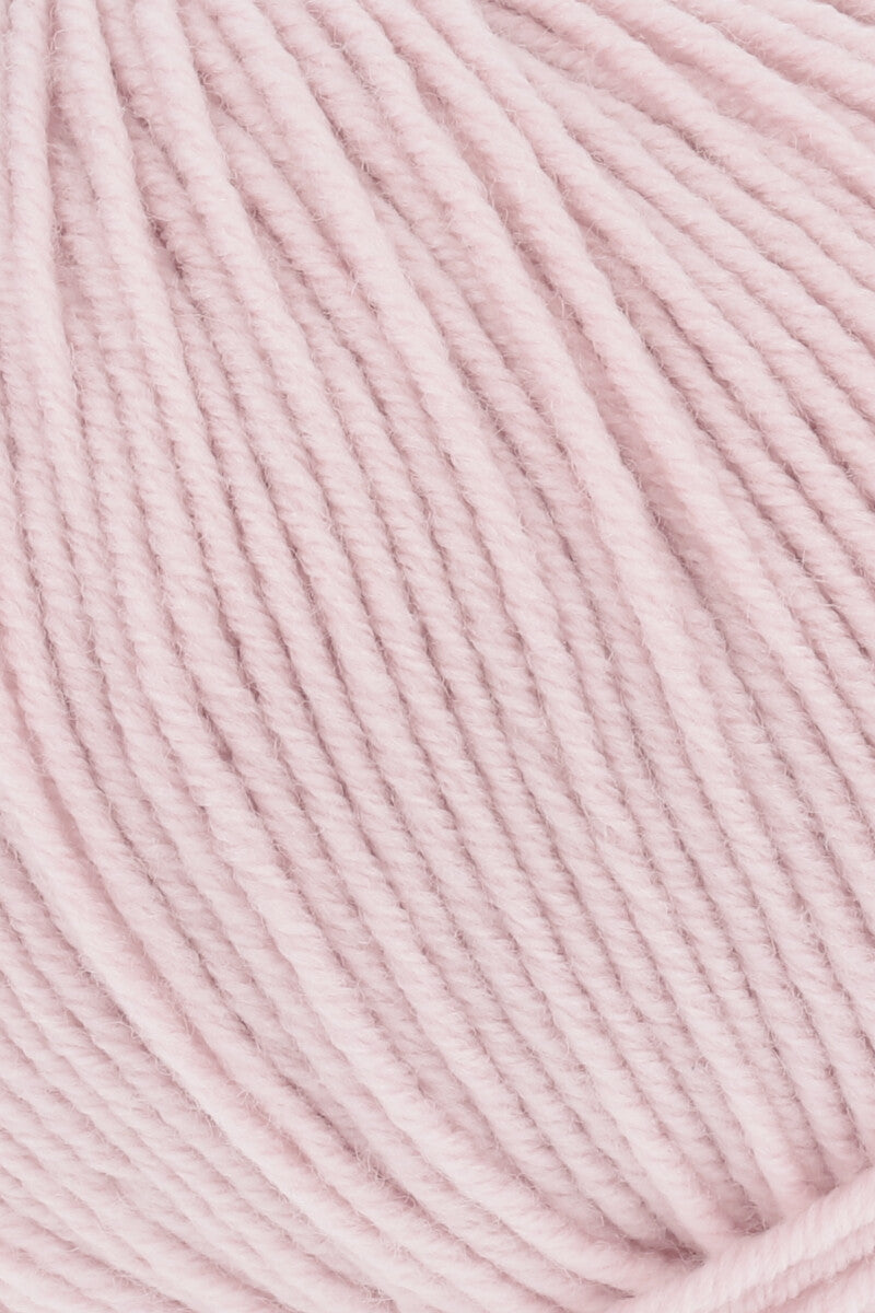 Lang Yarns Merino 150 Yarn, 150m / 50g – Light Rose (0109), yarn texture