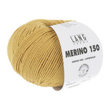 Lang Yarns Merino 150 Yarn, 150m / 50g – Mustard Yellow (0111)