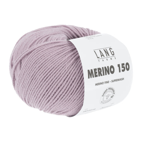 Lang Yarns Merino 150 Yarn, 150m / 50g – Dark Rose (0119)